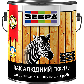 Лак   ПФ-170 0,75кг Зебра
