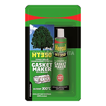 Силікон Herkul RTV термостійкий НТ350 50мл чорний
