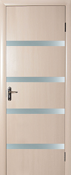 Двері Нота Дуб білений зі склом сатин 60