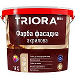 Фарба  1,0л(1,4кг) фасадна акрилова  TRIORA