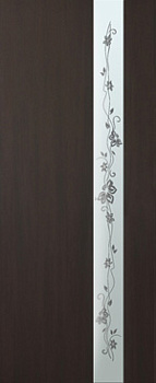 Двері Дзеркало2   венге  60