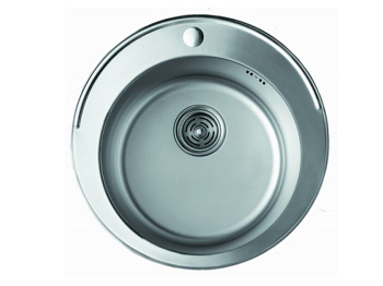 Мийка кругла  врізна 510*180 ДЕКОР  7105