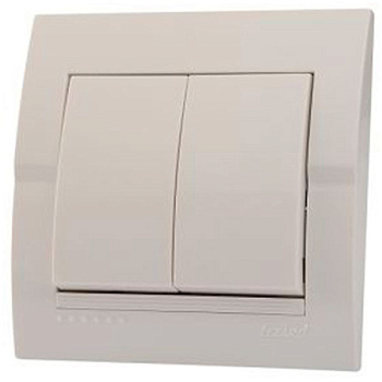 702-0202-106  DERIY Вимикач 2-й  прохідн. білий