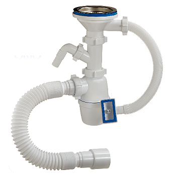 Сифон  Waterstal  1  1/2 40  з гібк. тр 40