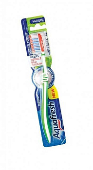 Зубна щітка Aguafresh для зубів та язика
