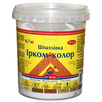 Шпаклівка "Ірком" Червоне дерево  0,7кг