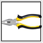 Плоскогубці  жовті з чорн. 200мм 434220