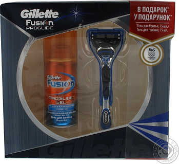  Набір подарунковий  FUSION бритва+гель 