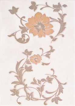 Декор АУРА Квітка 25*35 беж