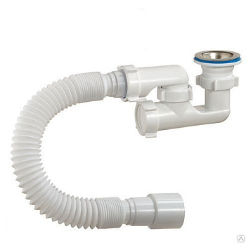 Сифон  Waterstal  1  1/2 40  з гібк. тр 40
