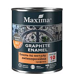 Емаль Максіма антикорозійна по металу 3:1 графітна коричнева 0,75л