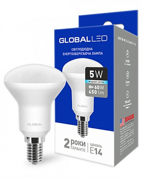 Лампа  GBL-154 R50 5W 4100К  Е14