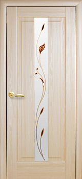 Двері  ПВХ ПРЕМ'ЄРА  80  ясен  К+Р1