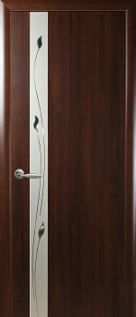 Двері ДВП Злата 80 каштан  P1