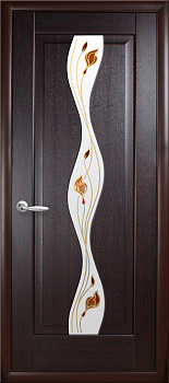 Двері  ПВХ ВОЛНА  60 венге Р1